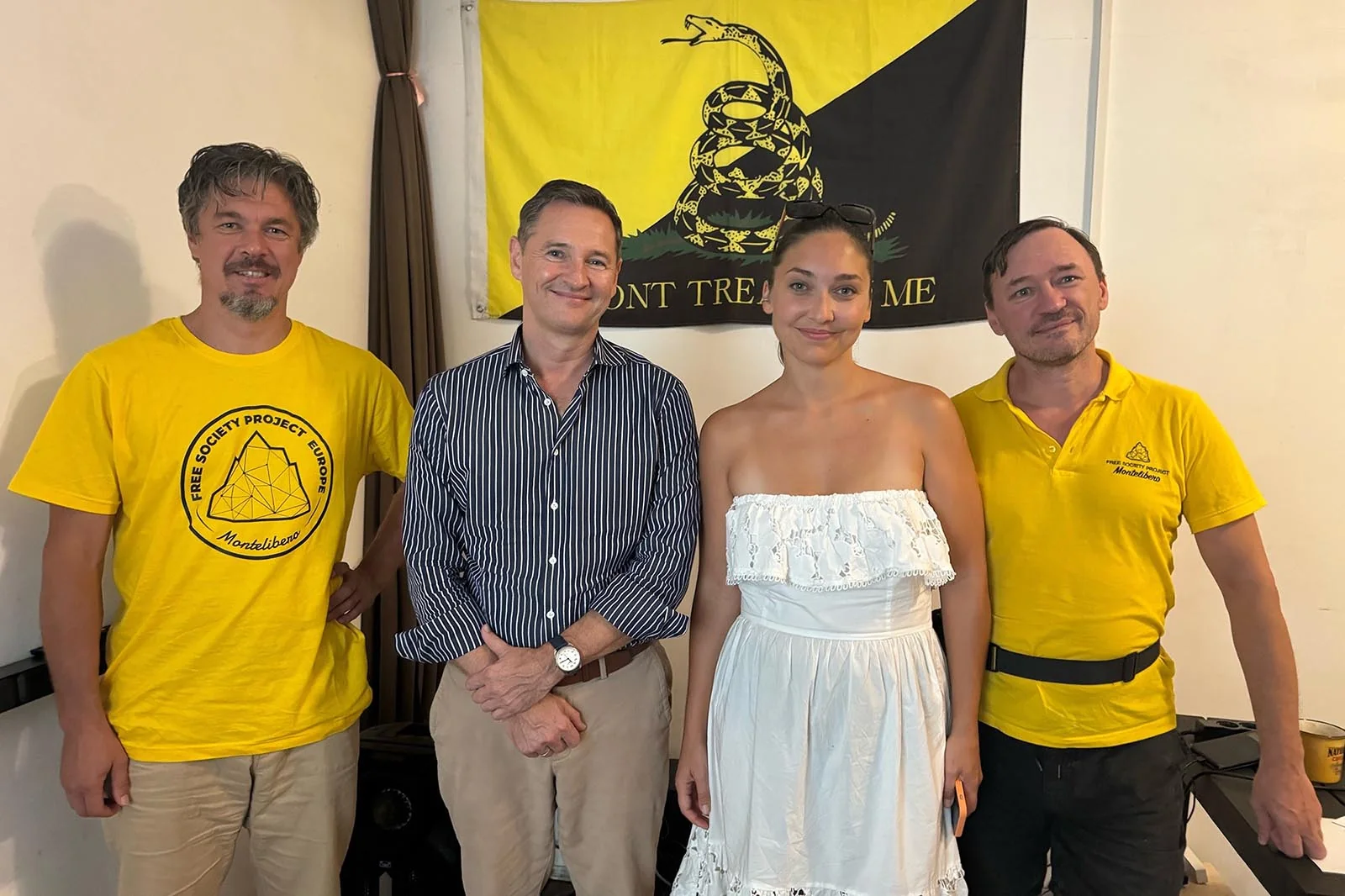 A small group gathered at a Montelibero community meetup