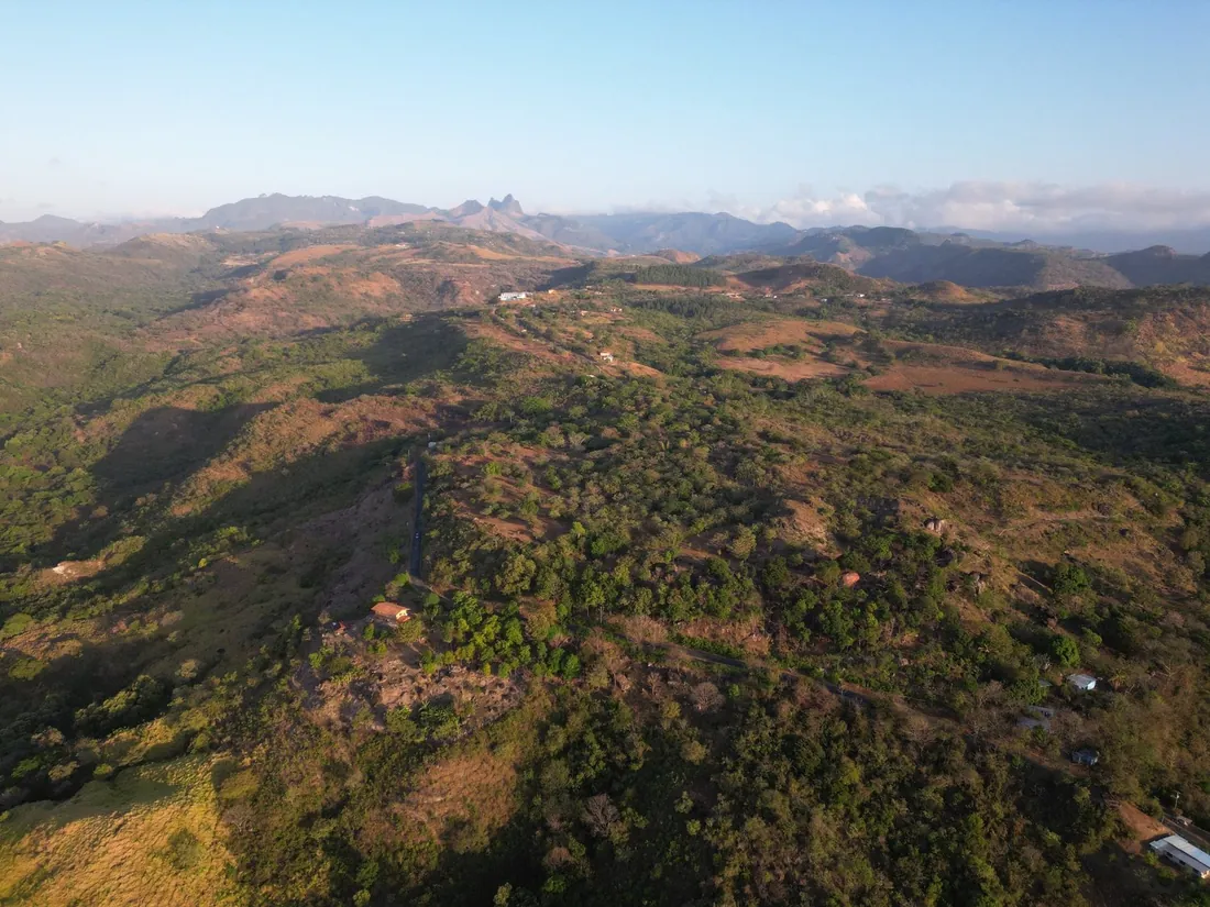 Rolling green and brown hills across the Coronado property